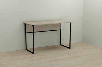 Компьютерный стол Ferrum-decor Коди 75x140x60 черный ДСП Дуб Сонома 16мм