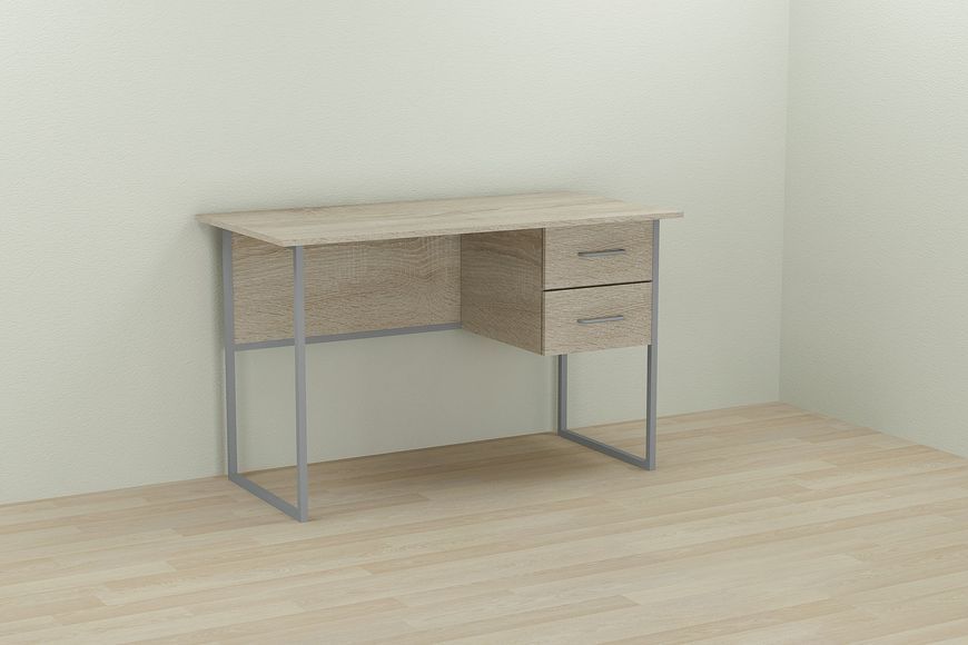 Комп'ютерний стіл Ferrum-decor Дакота 75x140x70 сірий ДСП Дуб Сонома 16мм