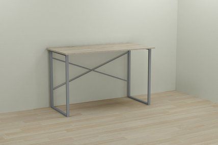 Комп'ютерний стіл Ferrum-decor Дейв 75x140x70 сірий ДСП Дуб Сонома 16мм
