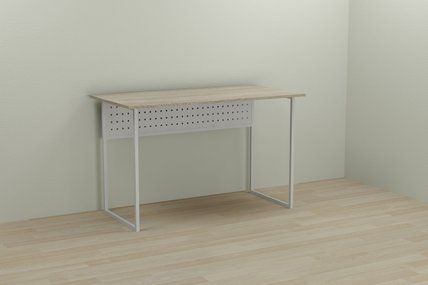 Комп'ютерний стіл Ferrum-decor Майк 75x140x60 білий ДСП Дуб Сонома 16мм