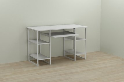 Комп'ютерний стіл Ferrum-decor Тім 75x120x70 білий ДСП Біле 16мм