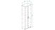 Шкаф Анжело Ferrum-decor на 5 полок 2 двери 1900x600x380 ДСП Белый 16 мм (ANG2007)