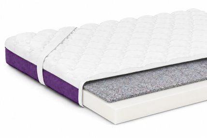 Тонкий матраc-топпер Bionica Linen Active PURPLE