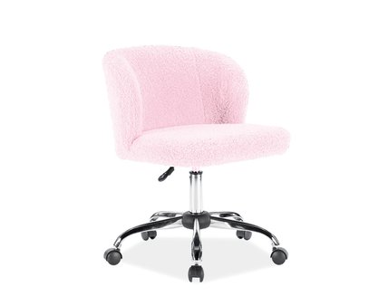 Крісло поворотне DOLLY BARANEK рожеве