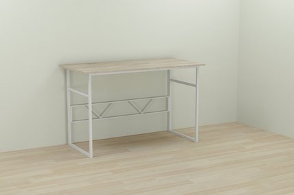 Комп'ютерний стіл Ferrum-decor Раян 75x120x60 білий ДСП Дуб Сонома 16мм