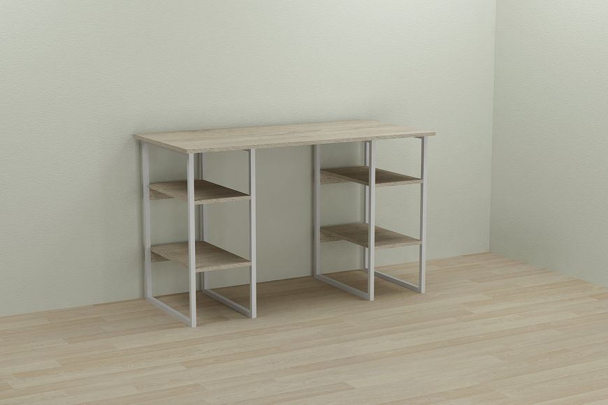 Комп'ютерний стіл Ferrum-decor Карен 75x120x70 білий ДСП Дуб Сонома 16мм