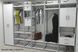 Шкаф Гардероб Уни секция 7 серии Конект Ferrum-decor 220х60х50см Серый металл ДСП Белый 16 мм (SHG113)