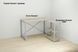 Комп'ютерний стіл Ferrum-decor Коді 75x120x70 сірий ДСП Дуб Сонома 16мм