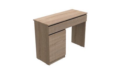 Стол компьютерный Вито Ferrum-decor 750x1000x400 ДСП Дуб Сонома 16 мм (STO404)