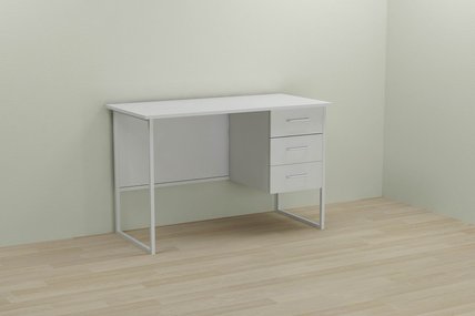 Комп'ютерний стіл Ferrum-decor Гаррі 75x140x70 білий ДСП Біле 16мм