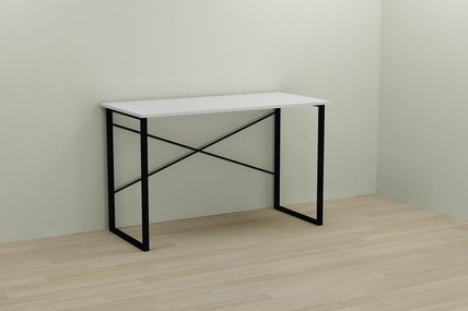Комп'ютерний стіл Ferrum-decor Дейв 75x100x70 чорний ДСП Біле 16мм