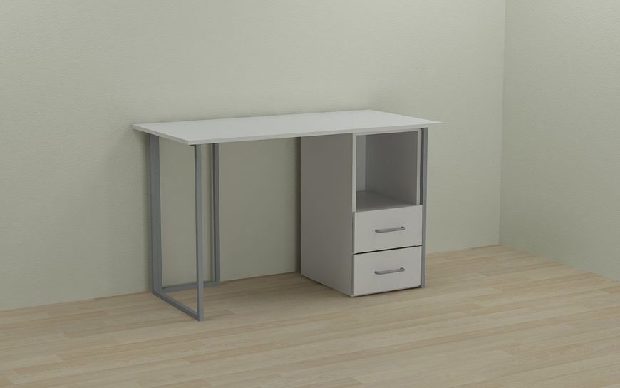 Комп'ютерний стіл Ferrum-decor Отто 75x100x70 сірий ДСП Біле 16мм