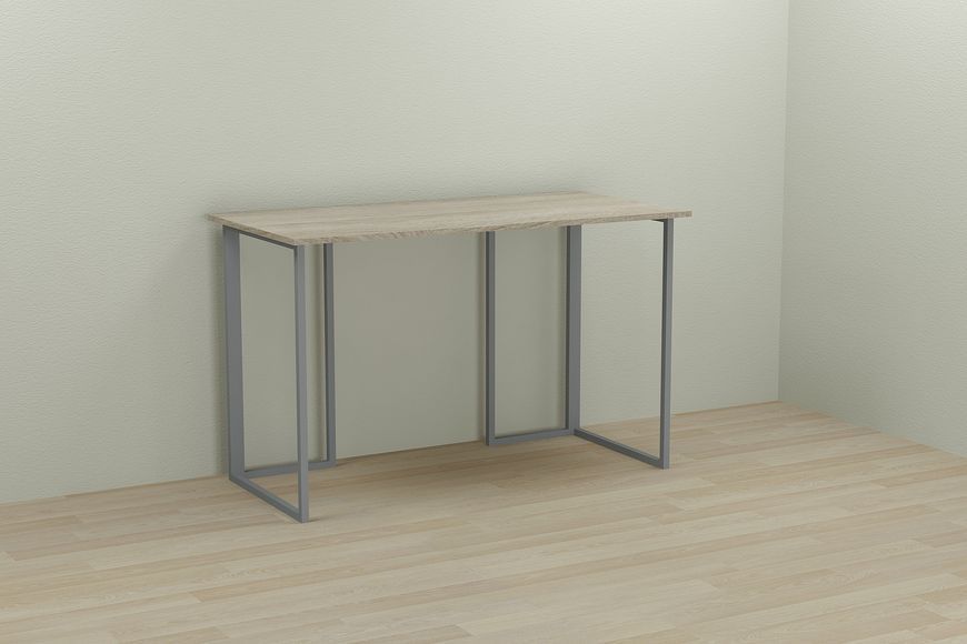 Комп'ютерний стіл Ferrum-decor Ханна 75x100x60 сірий ДСП Дуб Сонома 16мм