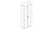 Шкаф Анжело Ferrum-decor на 5 полок 2 двери 1900x800x380 ДСП Белый 16 мм (ANG2091)