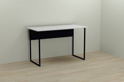 Компьютерный стол Ferrum-decor Майк 75x120x70 черный ДСП Белое 16мм
