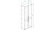 Шкаф Анжело Ferrum-decor на 5 полок с 4 дверями 1900x700x380 ДСП Белый 16 мм (ANG2077)