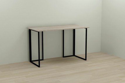 Комп'ютерний стіл Ferrum-decor Ханна 75x120x60 чорний ДСП Дуб Сонома 16мм