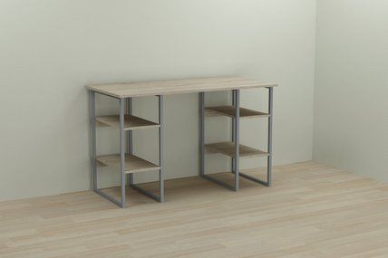 Комп'ютерний стіл Ferrum-decor Карен 75x120x70 сірий ДСП Дуб Сонома 16мм