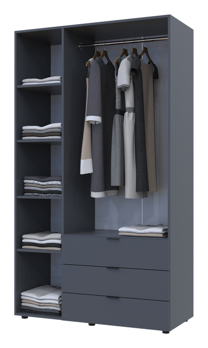 Шкаф для одежды Doros Гелар Графит 3 ДСП