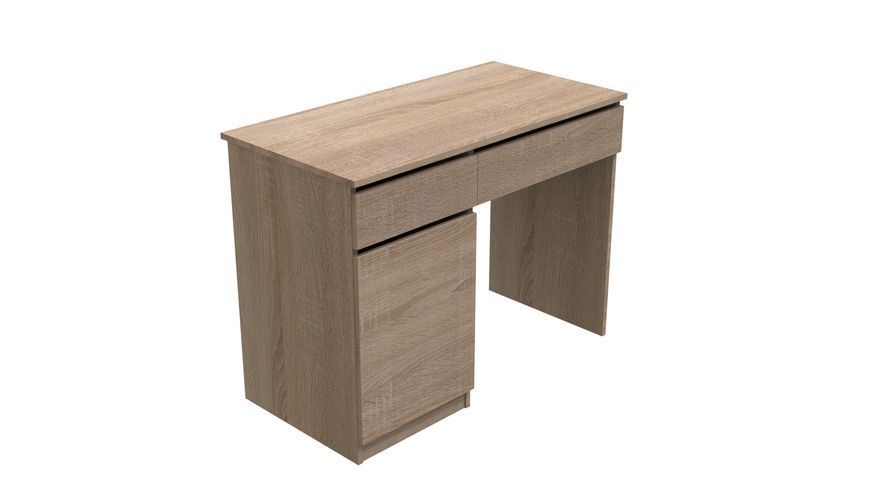 Стіл комп'ютерний Віто Ferrum-decor 750x1000x500 ДСП Дуб Сонома 16 мм (STO411)