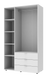 Шкаф для одежды Гелар Doros Белый 3 ДСП