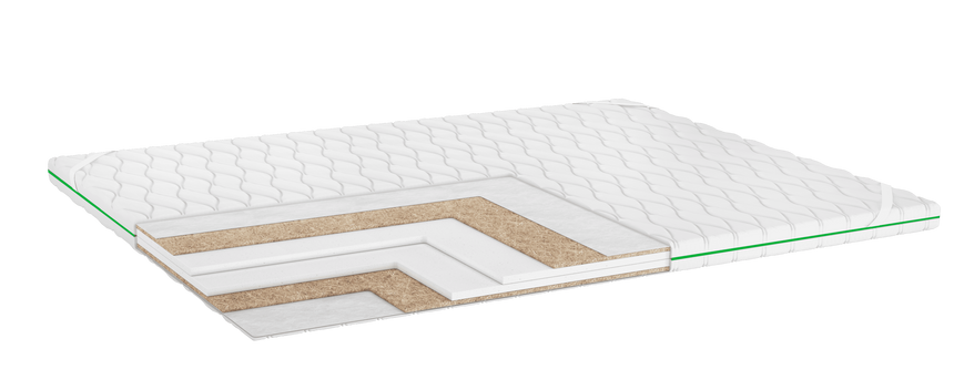 Розпродаж складу! copy_Тонкий матрац-топер Dream Line Luxe Double Cocos, Нет, З кокосом