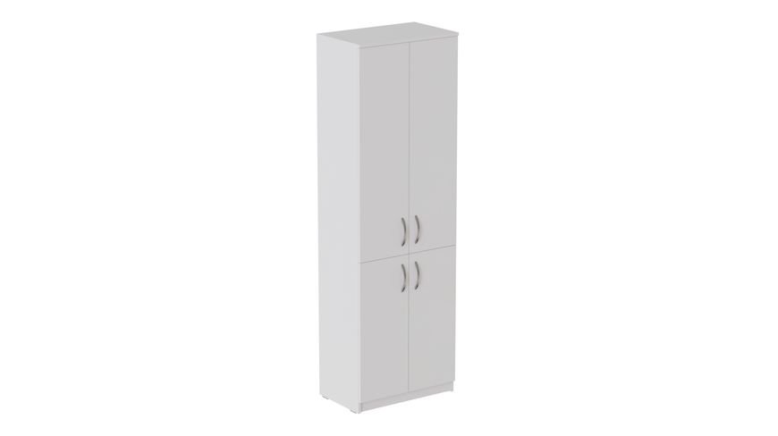 Шкаф Анжело Ferrum-decor на 5 полок с 4 дверями 1900x600x380 ДСП Белый 16 мм (ANG2035)