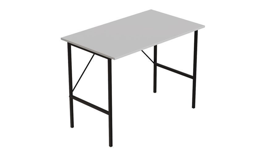 Стол письменный TIME Тайм Ferrum-decor 750x1000x600 Черный металл ДСП Белый 16 мм (TIME108)