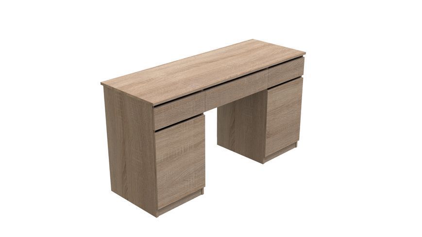 Компьютерный стол Вито 2 Ferrum-decor 750x1400x500 ДСП Дуб Сонома 16 мм (STO418)