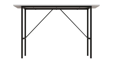 Стол письменный TIME Тайм Ferrum-decor 750x1200x500 Черный металл ДСП Белый 16 мм (TIME115)
