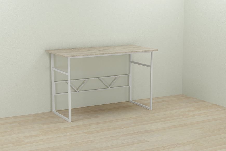 Комп'ютерний стіл Ferrum-decor Раян 75x120x70 білий ДСП Дуб Сонома 16мм