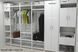 Шафа Гардероб Уні секція 6 серії Конект Ferrum-decor 220х60х50см Білий метал ДСП Білий 16 мм (SHG141)