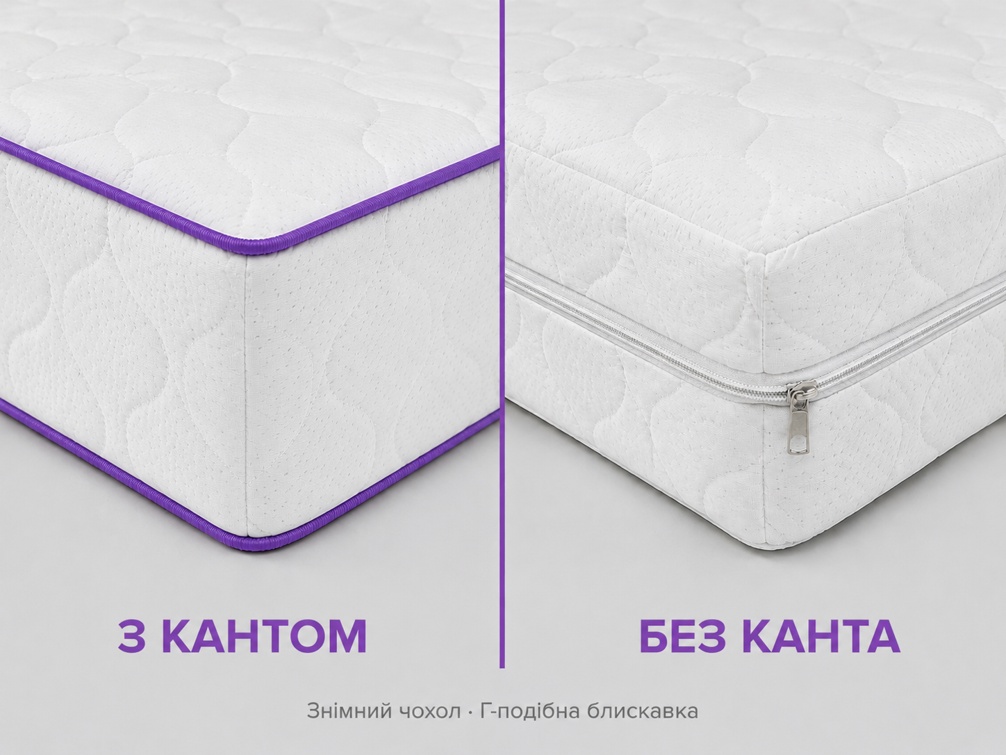 Чехол матраса с кантом и без канта