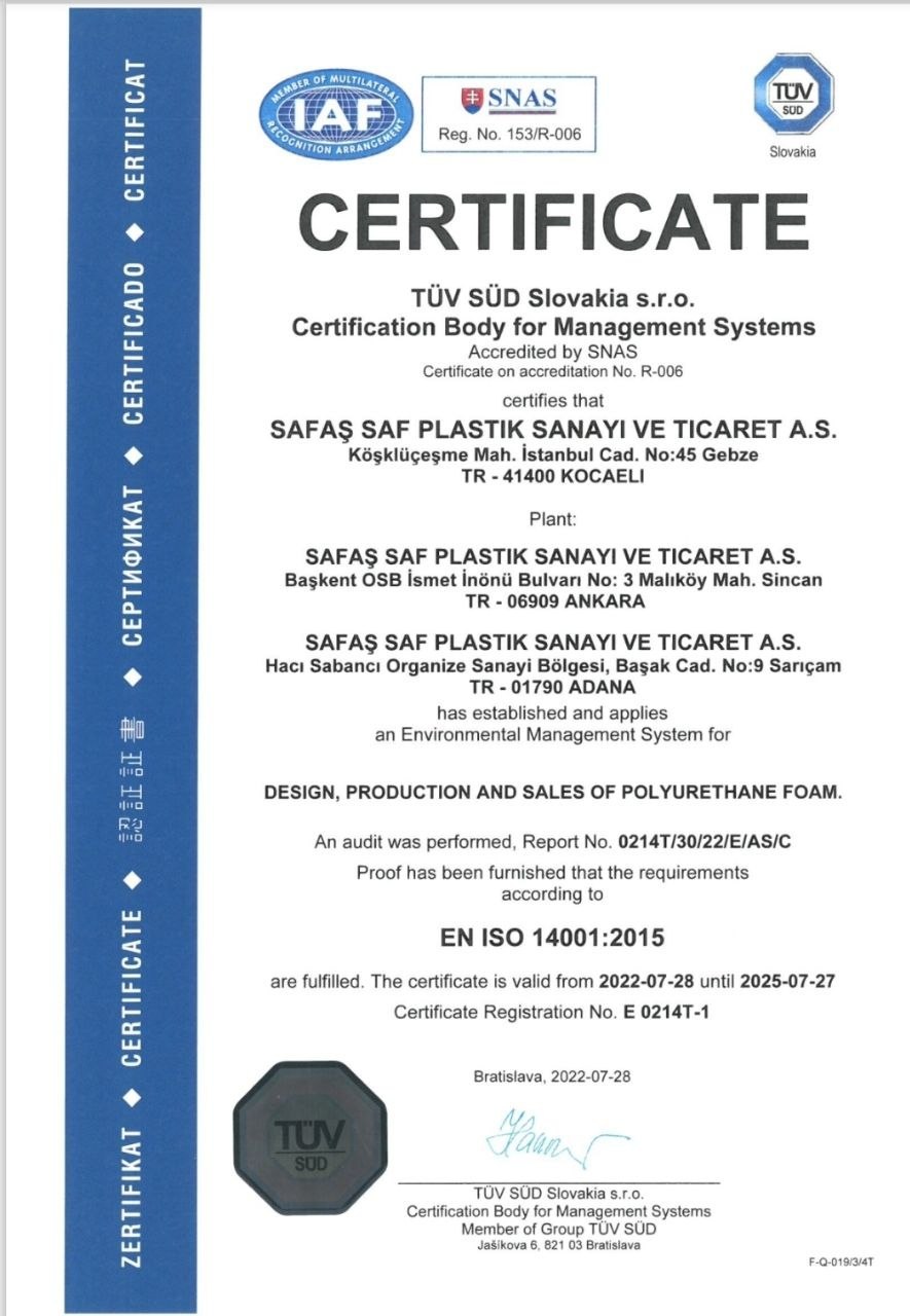 ISO 14001 - Matras Roll